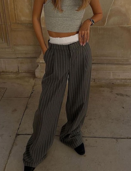 Pinstripe Trousers