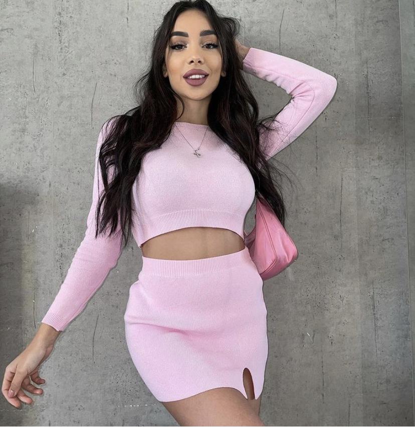 Alessandra Skirt in Pink