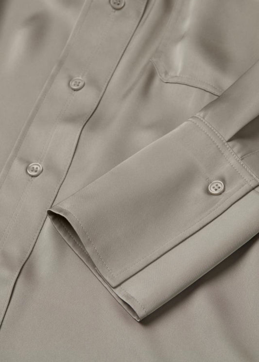 Oversized Satin Shirt